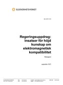 Slutredovisning av regeringsuppdrag: Insatser för höjd kunskap om elektromagnetisk kompatibilitet.