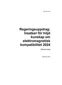 Omslag Delredovisning Insatser för höjd kunskap om elektromagnetisk kompatibilitet 2024