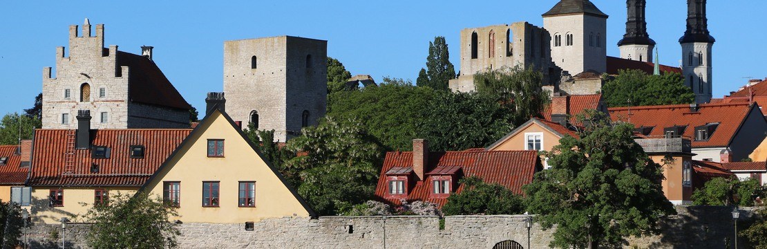 Summer in Visby at Gotland, Baltic Sea Sweden