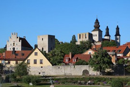 Summer in Visby at Gotland, Baltic Sea Sweden