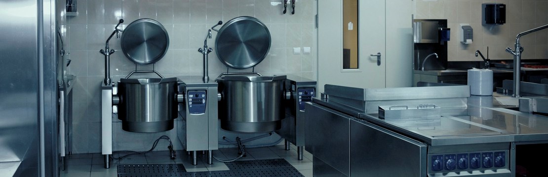 Typical kitchen of a restaurant shot in operation