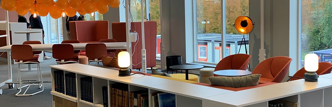 Interiörbild från Elsäkerhetsverkets nya kontor.