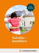 Omslagsbild med en man och en kvinna som pekar på ett hustak med solceller.