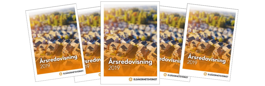 Bild från årsredovisningen som visar en modell av ett villaområde