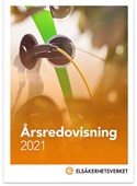Elbil som laddas med texten Årsredovisning 2021.
