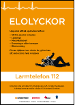 Visningsbild för affisch i A3-format om elolyckor.