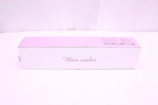Förpackning i rosa och vitt
